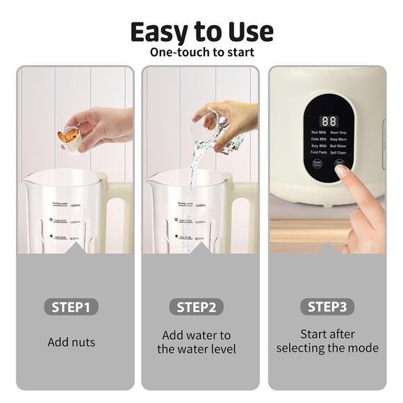 8 in 1 Nut Milk Maker Machine 40oz(1200ml) - Picture 14 of 14